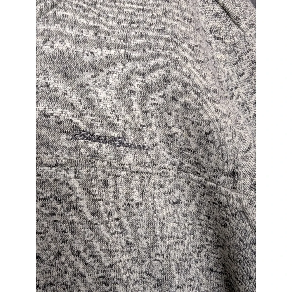Eddie Bauer Men's Radiator Fleece Quarter‎ Snap Pullover Sweater Grey XL